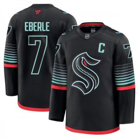 Män Ishockey Seattle Kraken tröja Fanatics Premium Eberle Jordan 2025-26 Svart Tredje