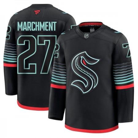 Män Ishockey Seattle Kraken tröja Fanatics Premium Mason Marchment 2025-26 Svart Tredje