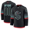 Män Ishockey Seattle Kraken tröja med eget tryck Fanatics Premium 2025-26 Svart Tredje
