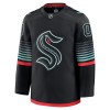 Män Ishockey Seattle Kraken tröja med eget tryck Fanatics Premium 2025-26 Svart Tredje