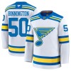 Män Ishockey St. Louis Blues tröja Fanatics Premium Binnington Jordan 2025-26 Vit Borta