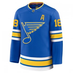 Män Ishockey St. Louis Blues tröja Fanatics Premium Robert Thomas 2025-26 Blå Hemma