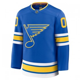 Män Ishockey St. Louis Blues tröja med eget tryck Fanatics Premium 2025-26 Blå Hemma