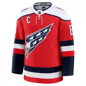 Män Ishockey Washington Capitals tröja Fanatics Premium Alex Ovechkin 2025-26 Röd Tredje