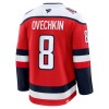 Män Ishockey Washington Capitals tröja Fanatics Premium Alex Ovechkin 2025-26 Röd Tredje
