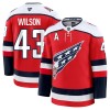 Män Ishockey Washington Capitals tröja Fanatics Premium Tom Wilson 2025-26 Röd Tredje