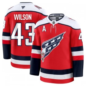 Män Ishockey Washington Capitals tröja Fanatics Premium Tom Wilson 2025-26 Röd Tredje