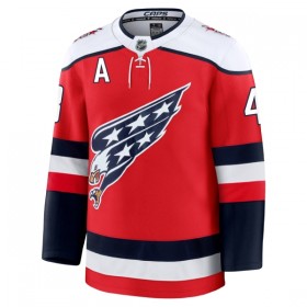Män Ishockey Washington Capitals tröja Fanatics Premium Tom Wilson 2025-26 Röd Tredje