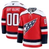 Män Ishockey Washington Capitals tröja med eget tryck Fanatics Premium 2025-26 Röd Tredje
