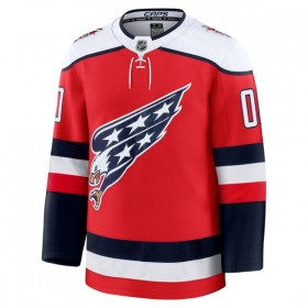 Män Ishockey Washington Capitals tröja med eget tryck Fanatics Premium 2025-26 Röd Tredje