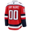 Män Ishockey Washington Capitals tröja med eget tryck Fanatics Premium 2025-26 Röd Tredje