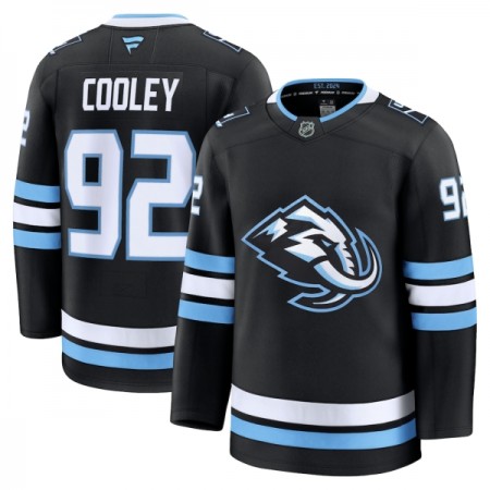 Män tröja Utah Hockey Club Fanatics Premium Logan Cooley 2025-26 Svart Hemma