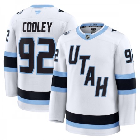 Män tröja Utah Hockey Club Fanatics Premium Logan Cooley Vit Borta